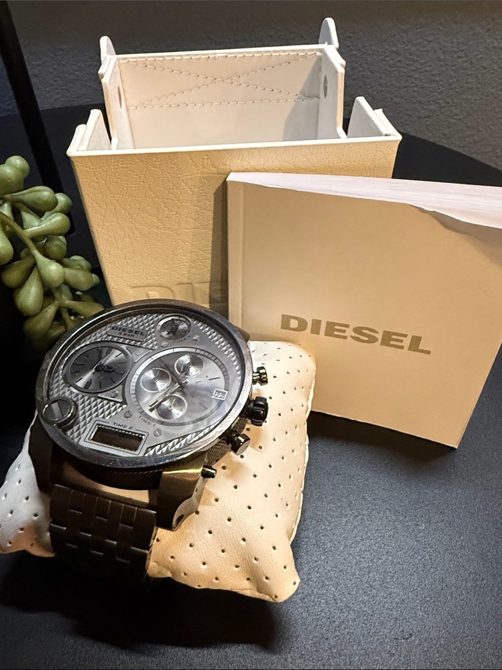 Diesel Gunmetal Multi-Dial Chronograph Watch